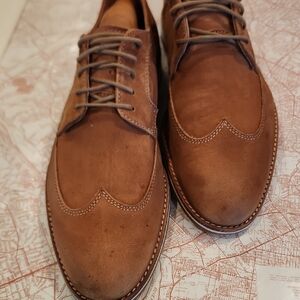 Johnston & Murphy Tan Suede Oxfords